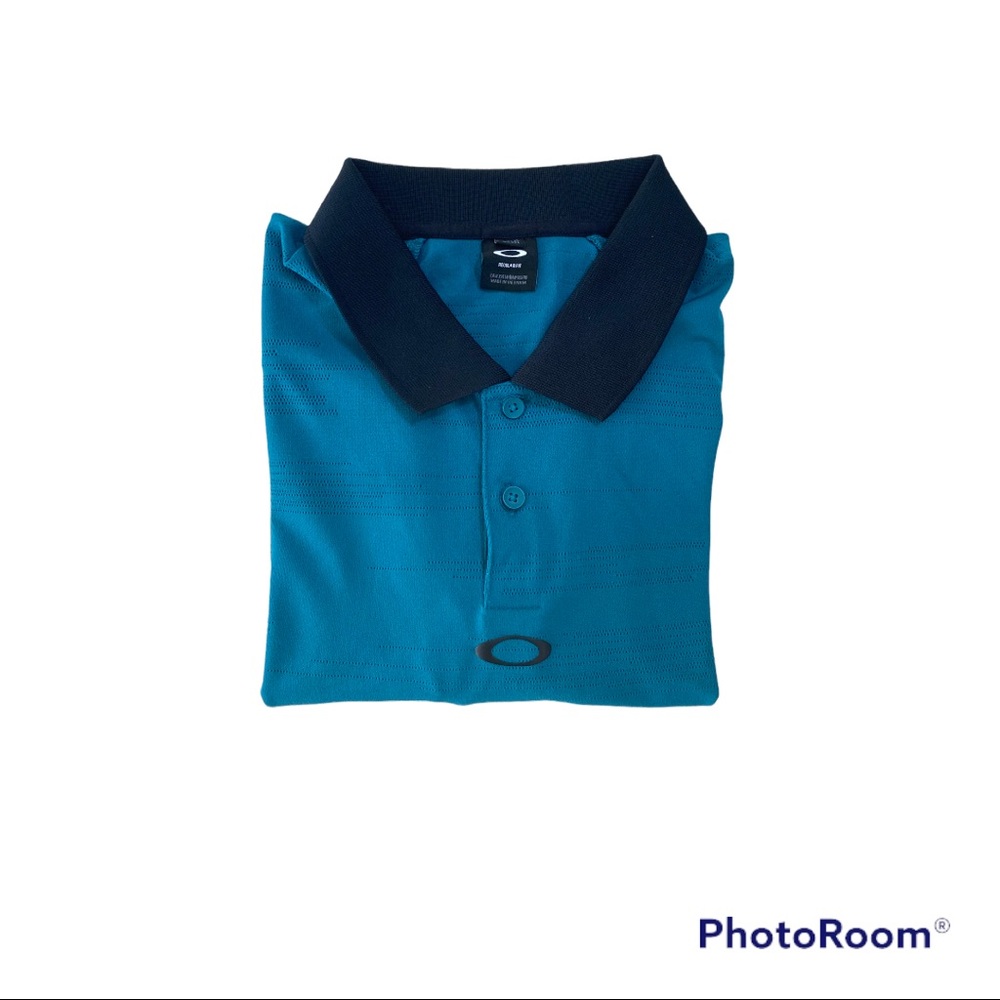 Oakley Regular fit men’s teal polo shirt size XL